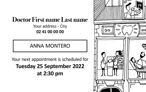 paper appointment card